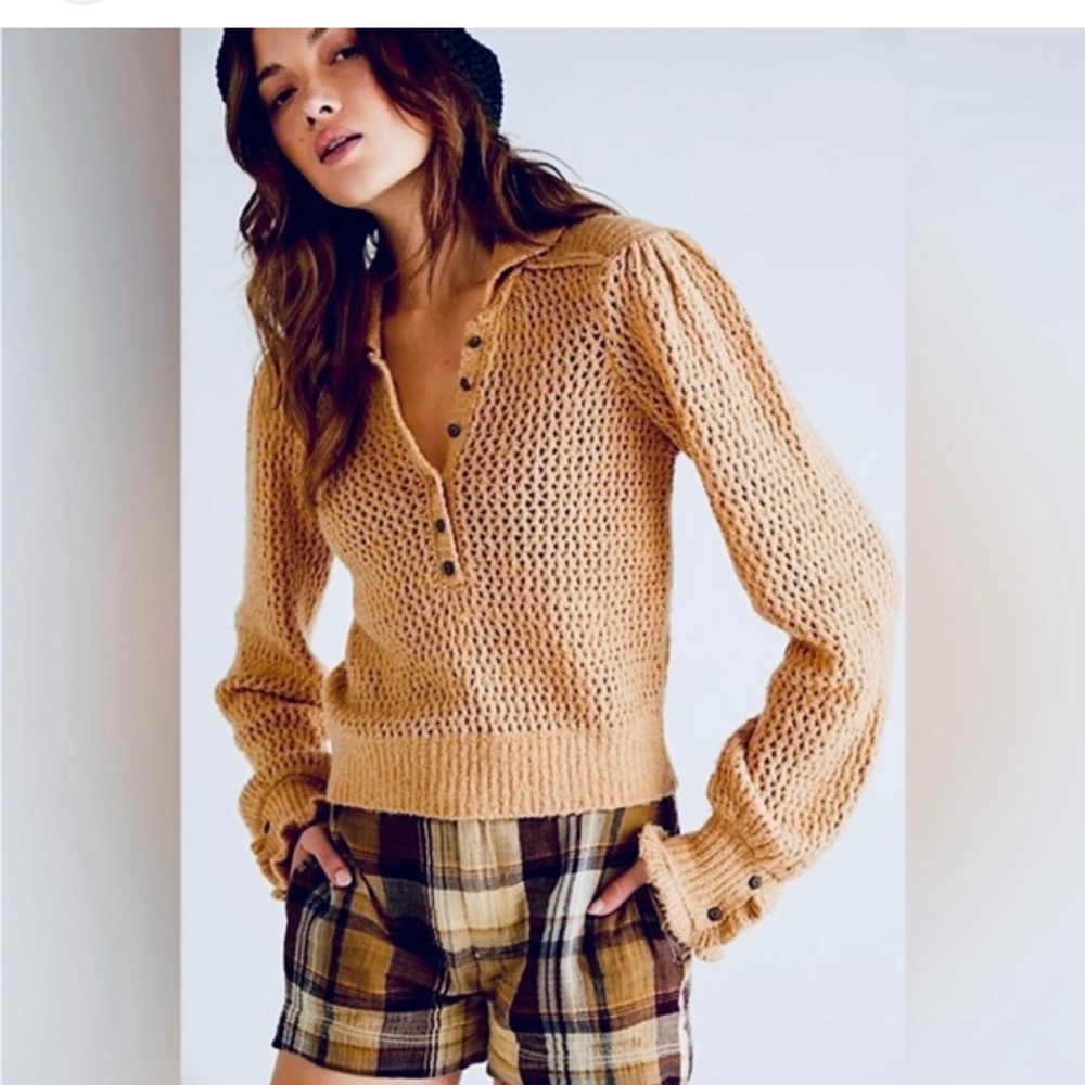 $138 Free People Care Snowdrift Pullover Bouclé Sweater
